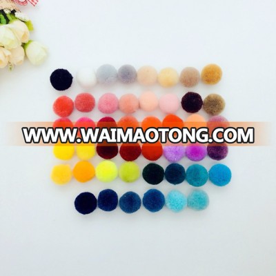 factory wholesale garment decoration 2cm cashmere pom pom ball