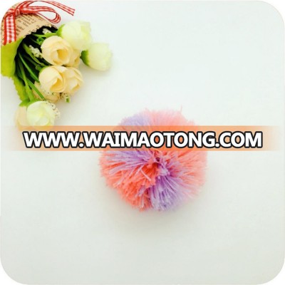 hot wholesale new design mixed color faux fur pom pom