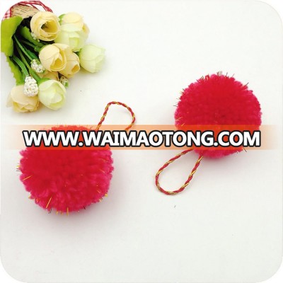 New arrival fashion metallic cashmere pom pom ball